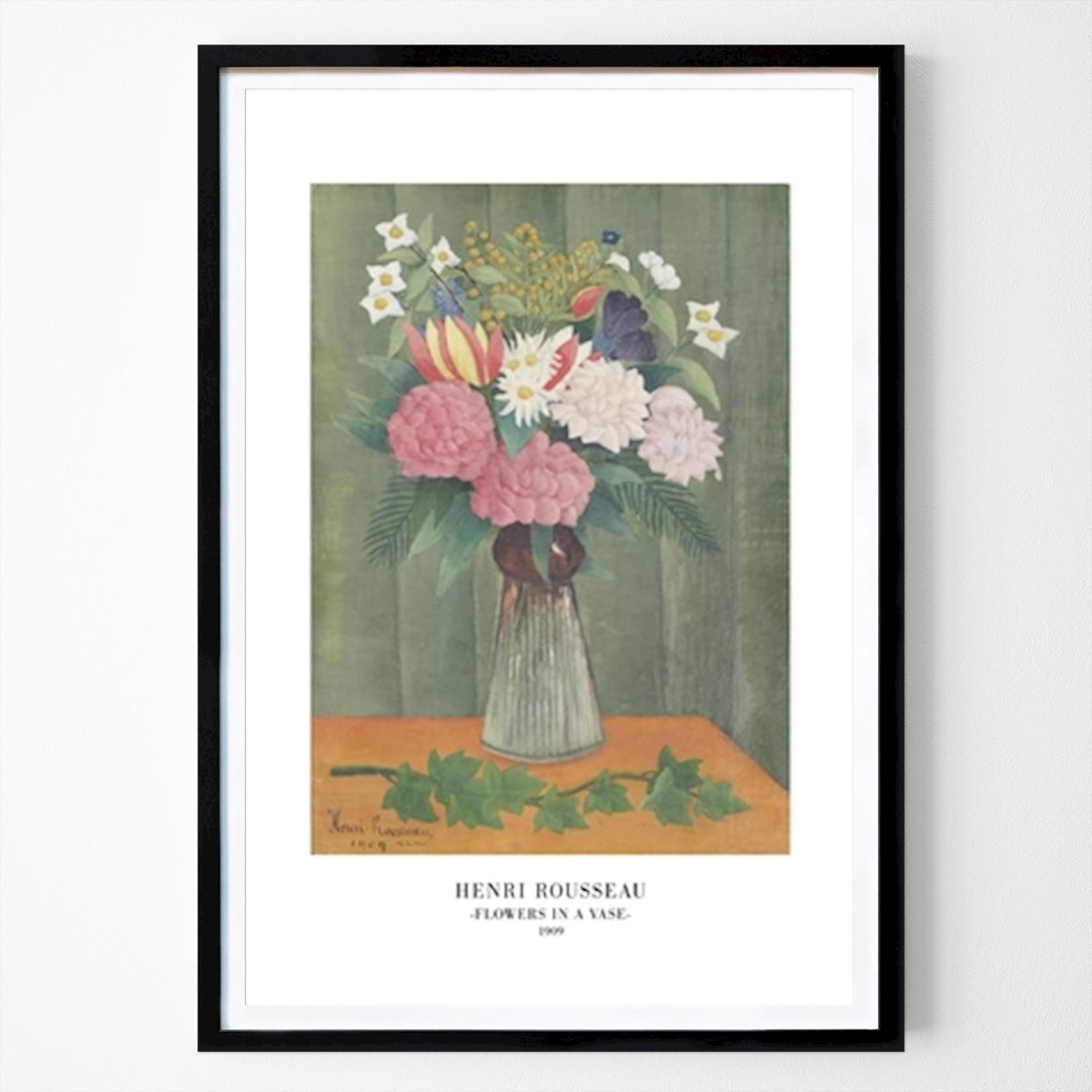 Kukat & Kasvit Juliste: Kukat maljakossa tekijänä Henri Rousseau