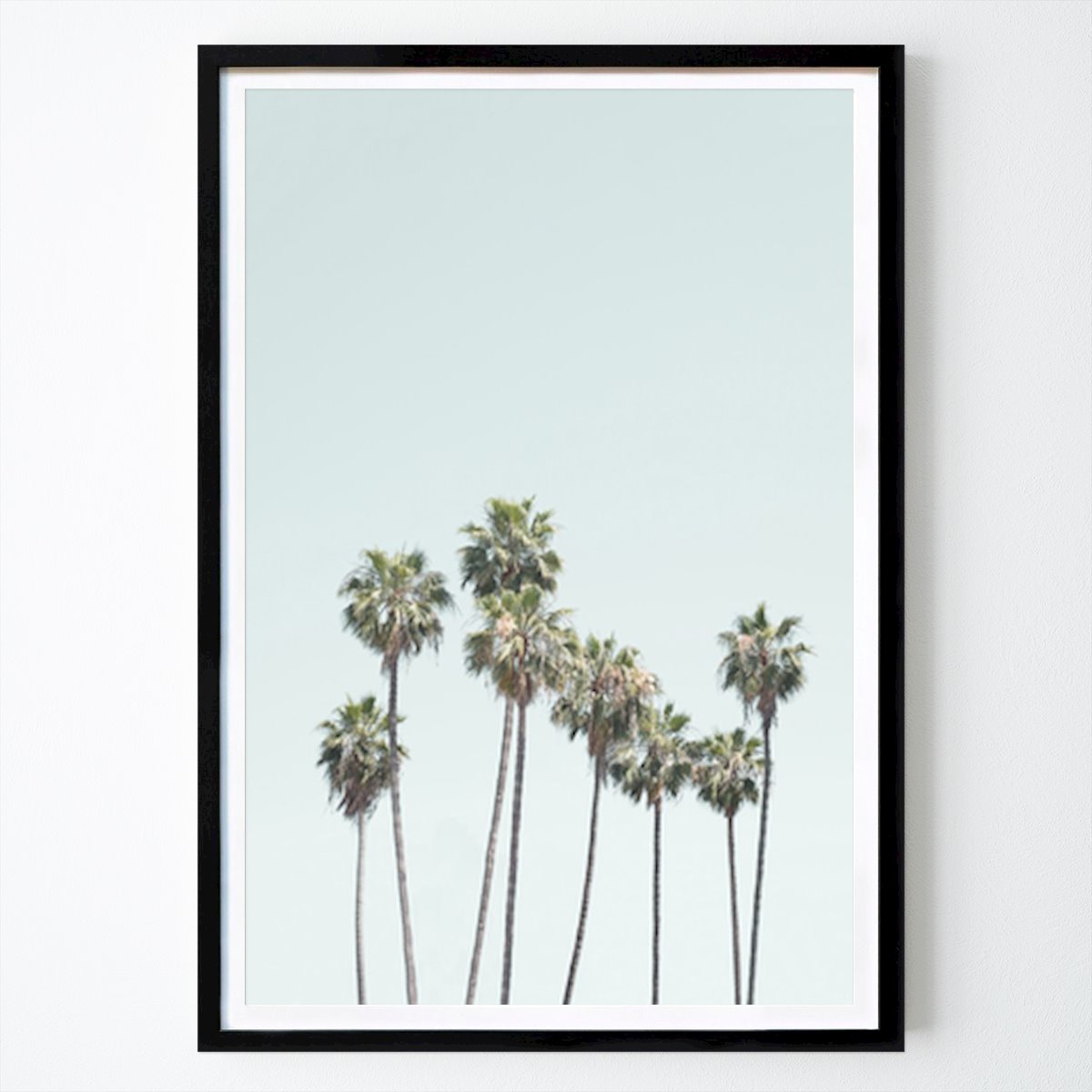 Botanical Poster: California Dreamin': Iconic Palm Trees Against a Clear Sky by Kathrin Pienaar