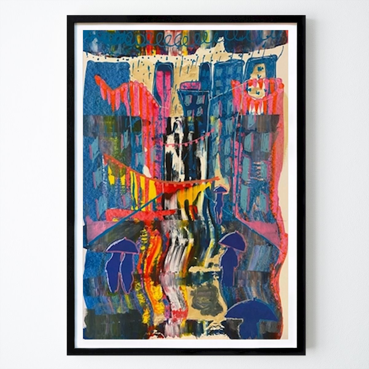 Astratto Poster: PIOGGIA di Sara Johansen