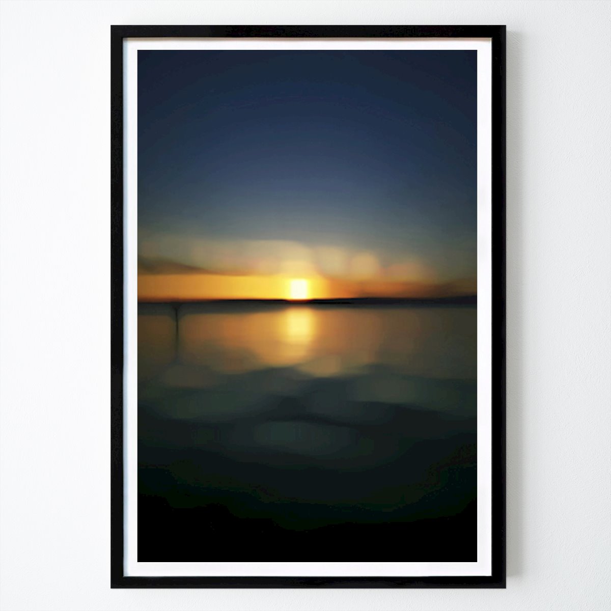 Naturaleza Póster: Puesta de sol soñadora sobre aguas tranquilas de Angelo Cerantola