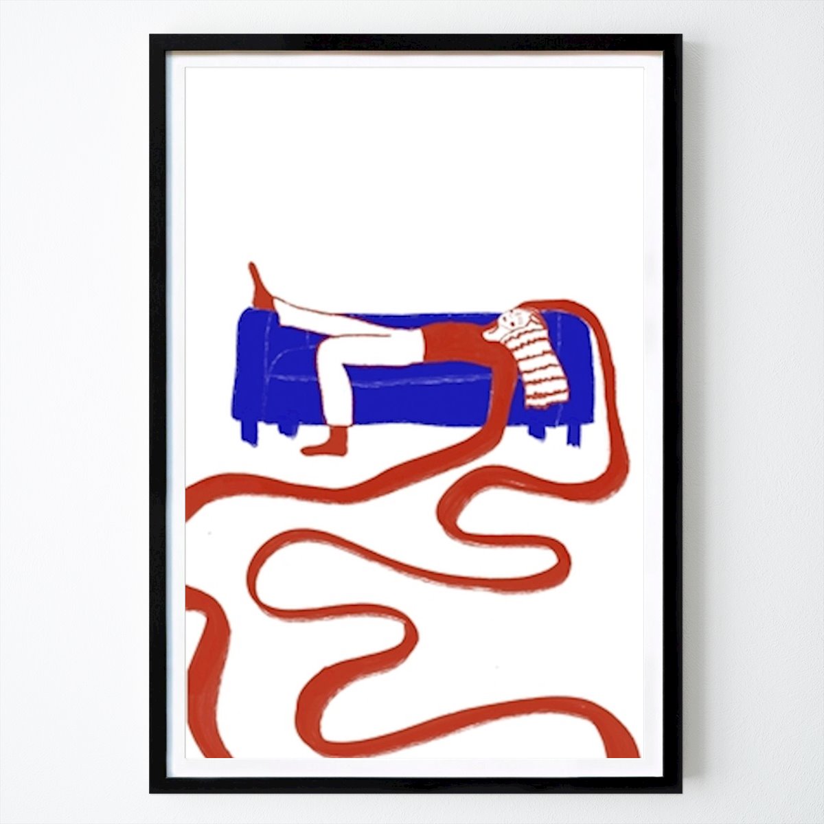 Ilustración Póster: Compañía acogedora: Un día de relajación de Mela Patterns