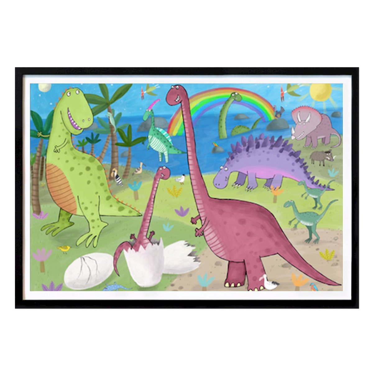 Natura Poster: Gioia Giurassica: Una colorata avventura di dinosauri di Carla Daly