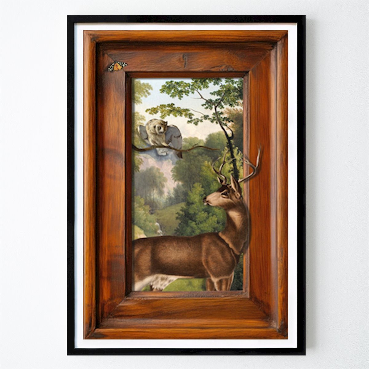 Places & Cities Poster: Whimsical Wilderness: A Fusion of Nature's Majesty by Marja van den Hurk