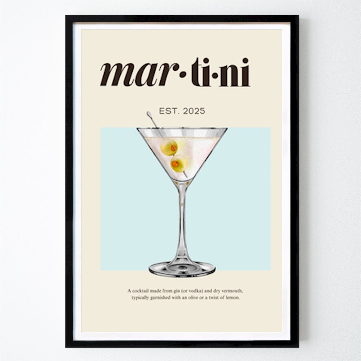 Kitchen Poster: Timeless Elegance: The Martini Experience by Elizabeth C