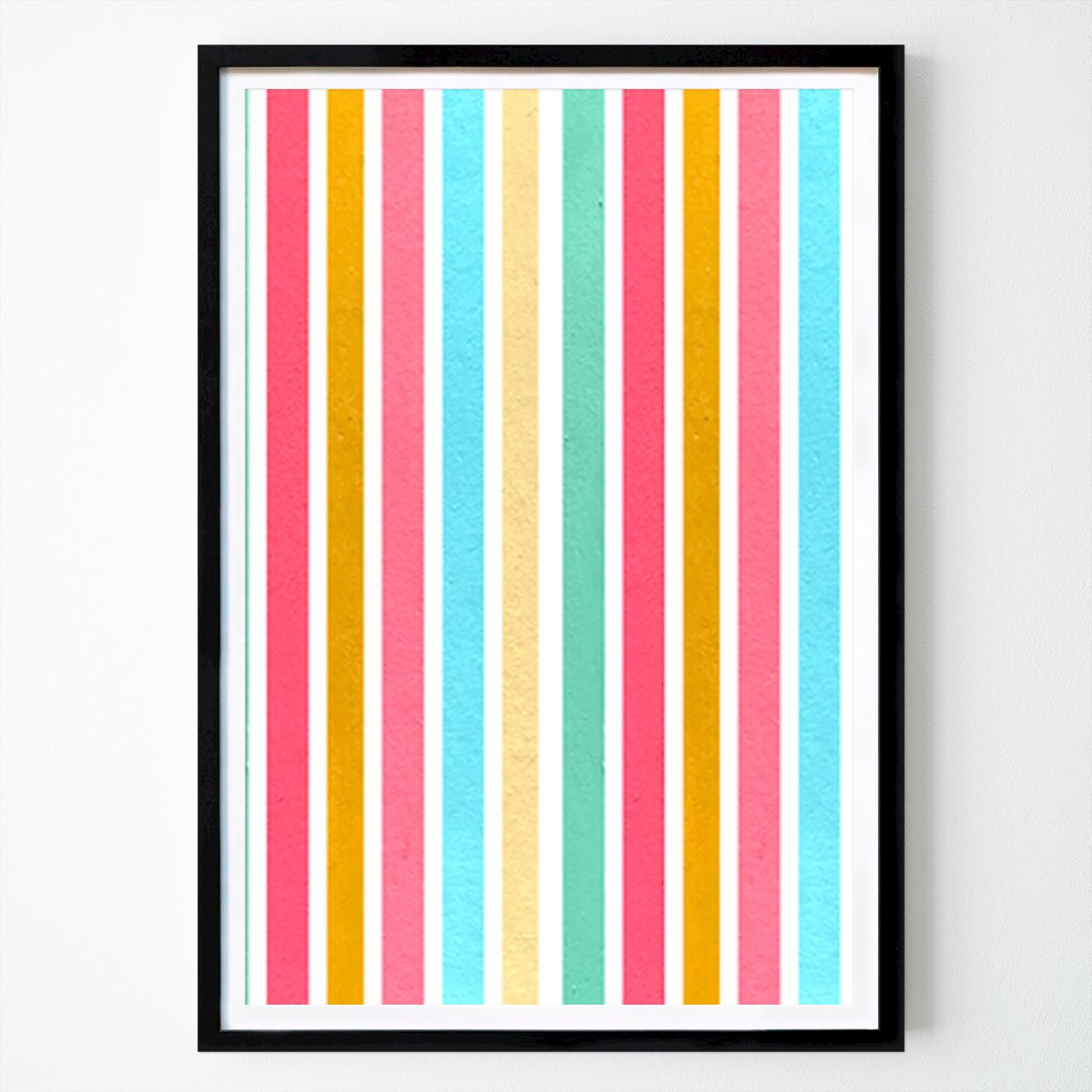 Abstract Poster: Retro Candy Stripes: A Playful Color Palette by Elizabeth C