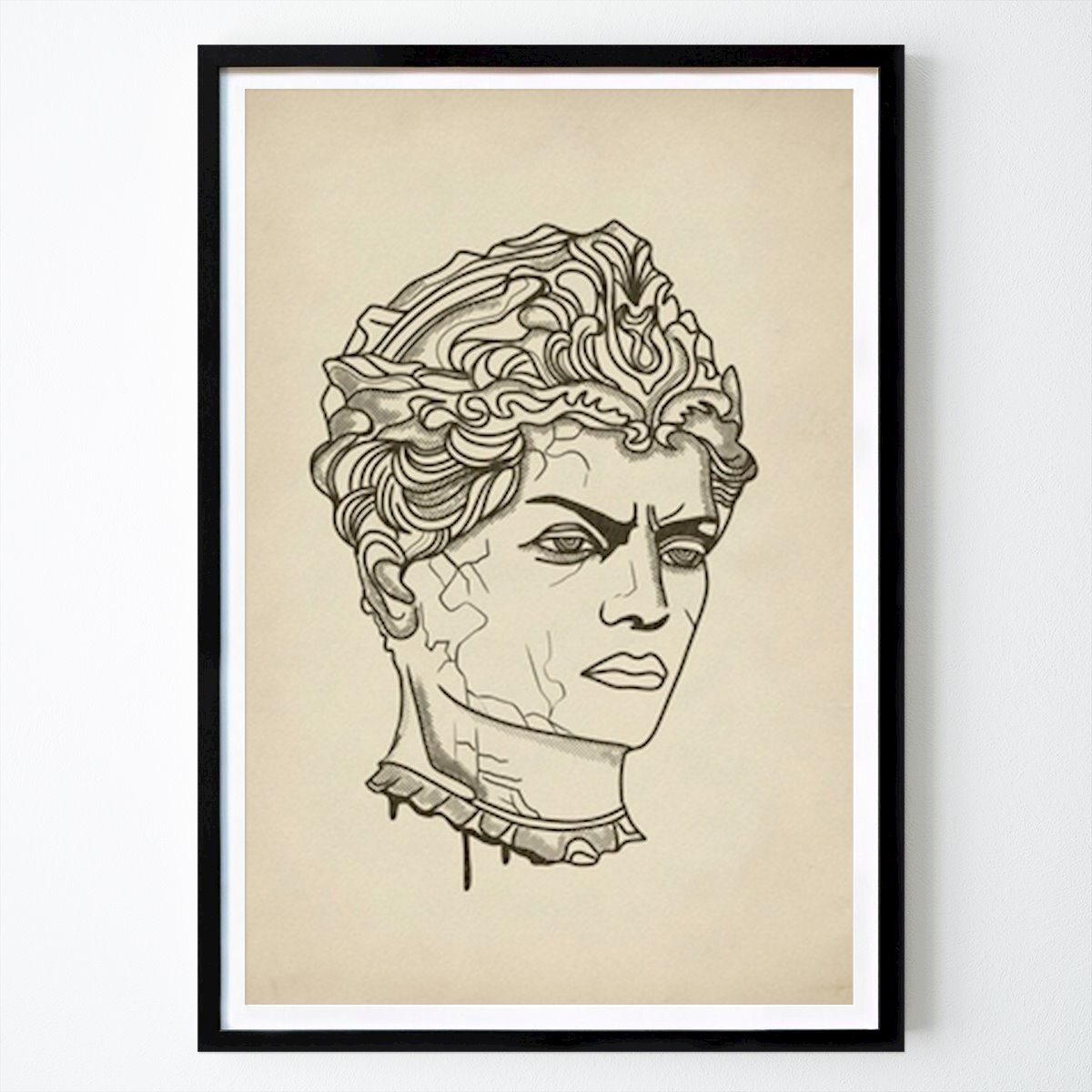 Rétro & Vintage Affiche: Sculpture classique réimaginée : une approche moderne de l’art ancien par Josie George