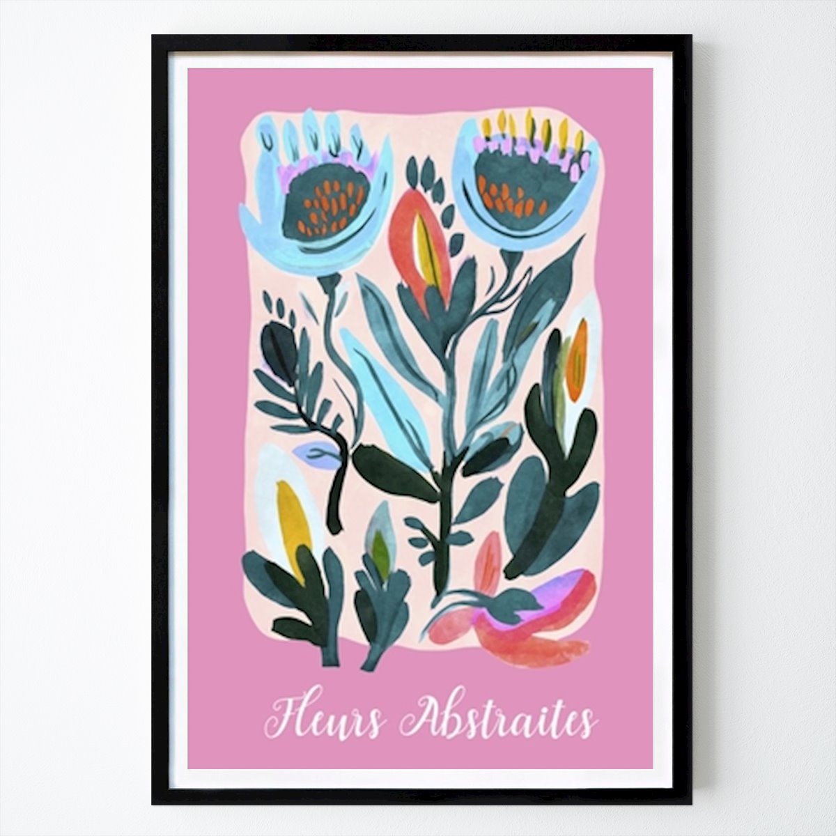 Botanical Poster: Whimsical Abstract Floral Art by Andrea Haase