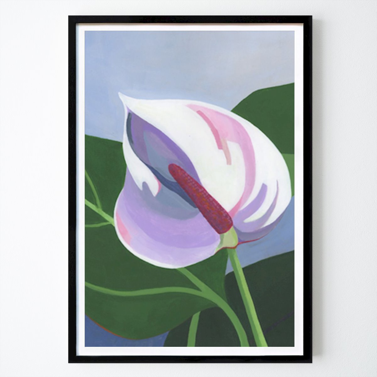 Kvety & Rastliny Plagát: Pokojná elegancia: Moderná kvetinová štúdia od Yvonne Gustafsson