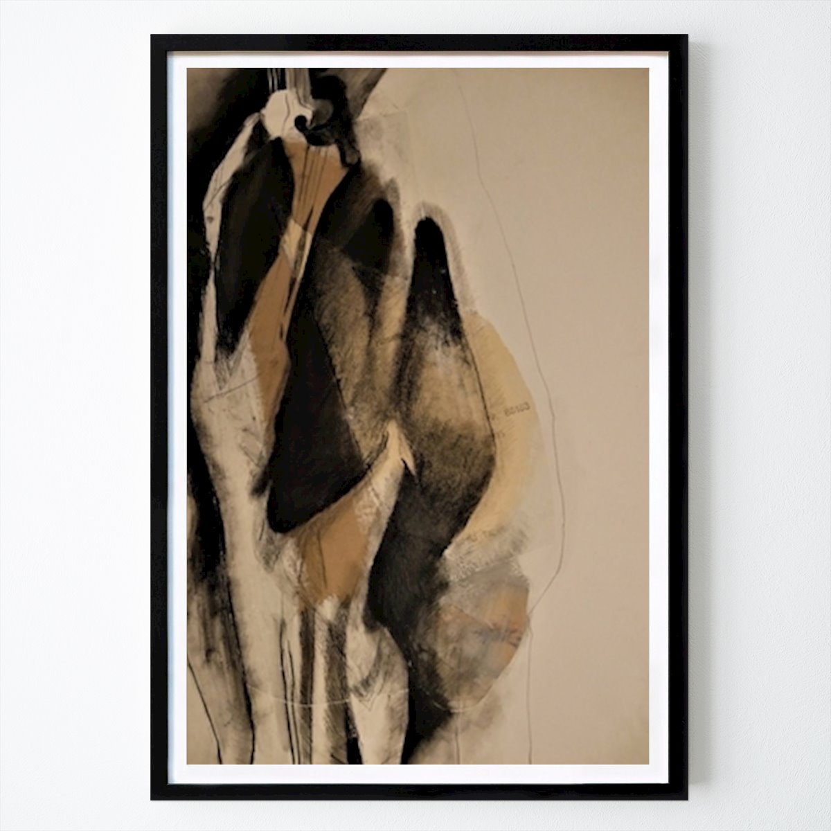 Abstract Poster: Abstract Elegance: Shadows And Forms by Doris Schmitz