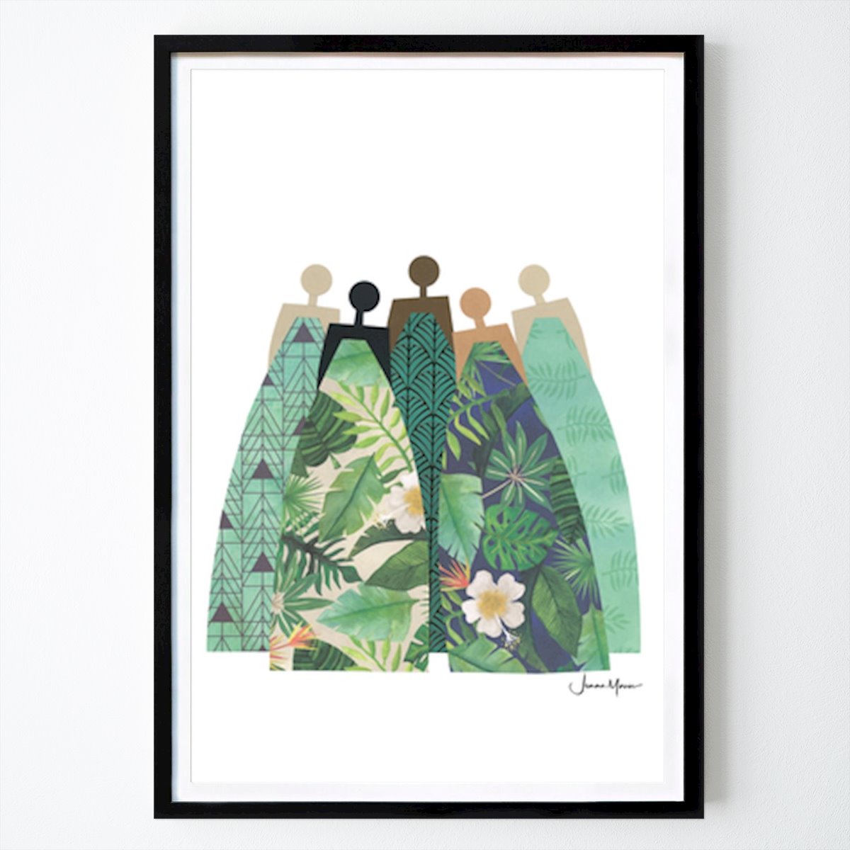 Abstract Poster: Embracing Nature: A Celebration of Diversity in Fashion by Jemma Morris