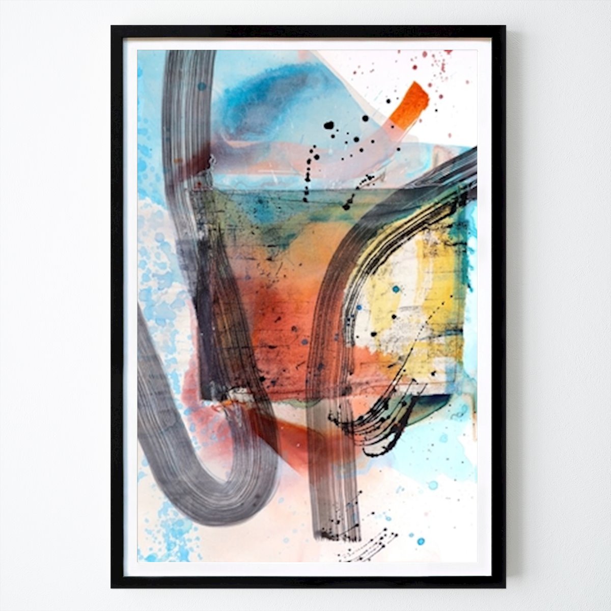 Abstrakt Poster: Abstrakt uttryck: En dans av färg och form av Poonam Choudhary