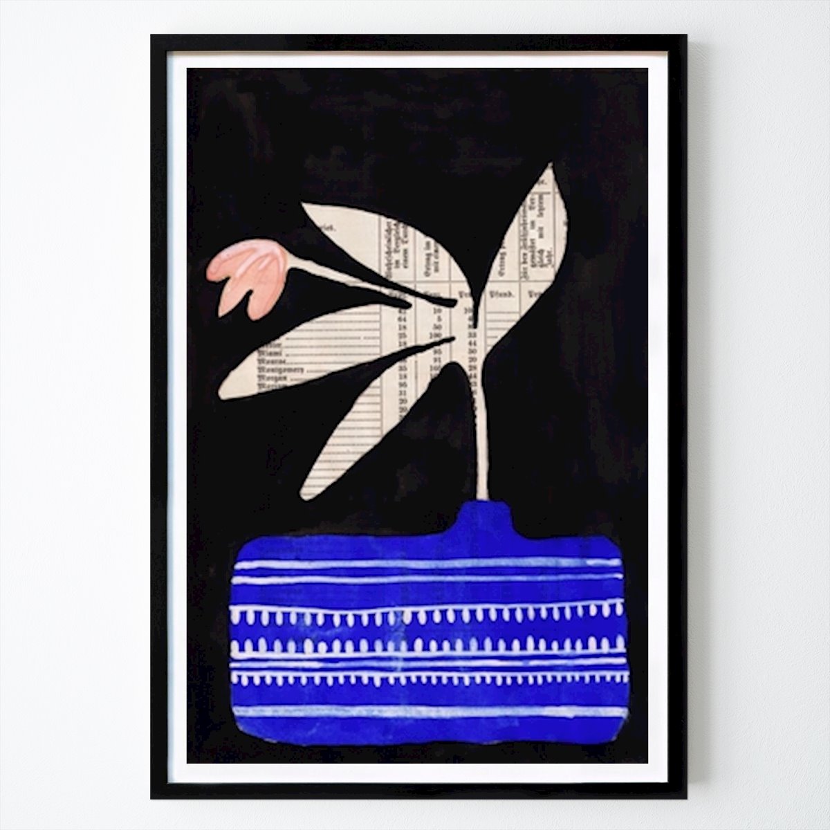 Retro & Vintage Poster: Whimsical Floral Still Life: A Modern Art Interpretation by Annick