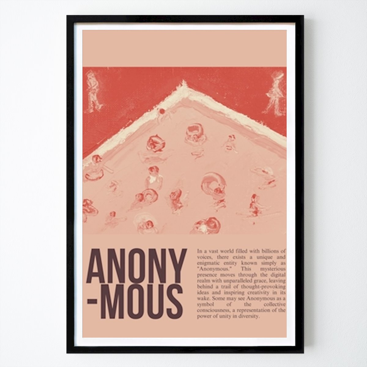 Abstraktes Poster: Anonym: Die rätselhafte Stimme der Einheit in Vielfalt von Jukyong Park