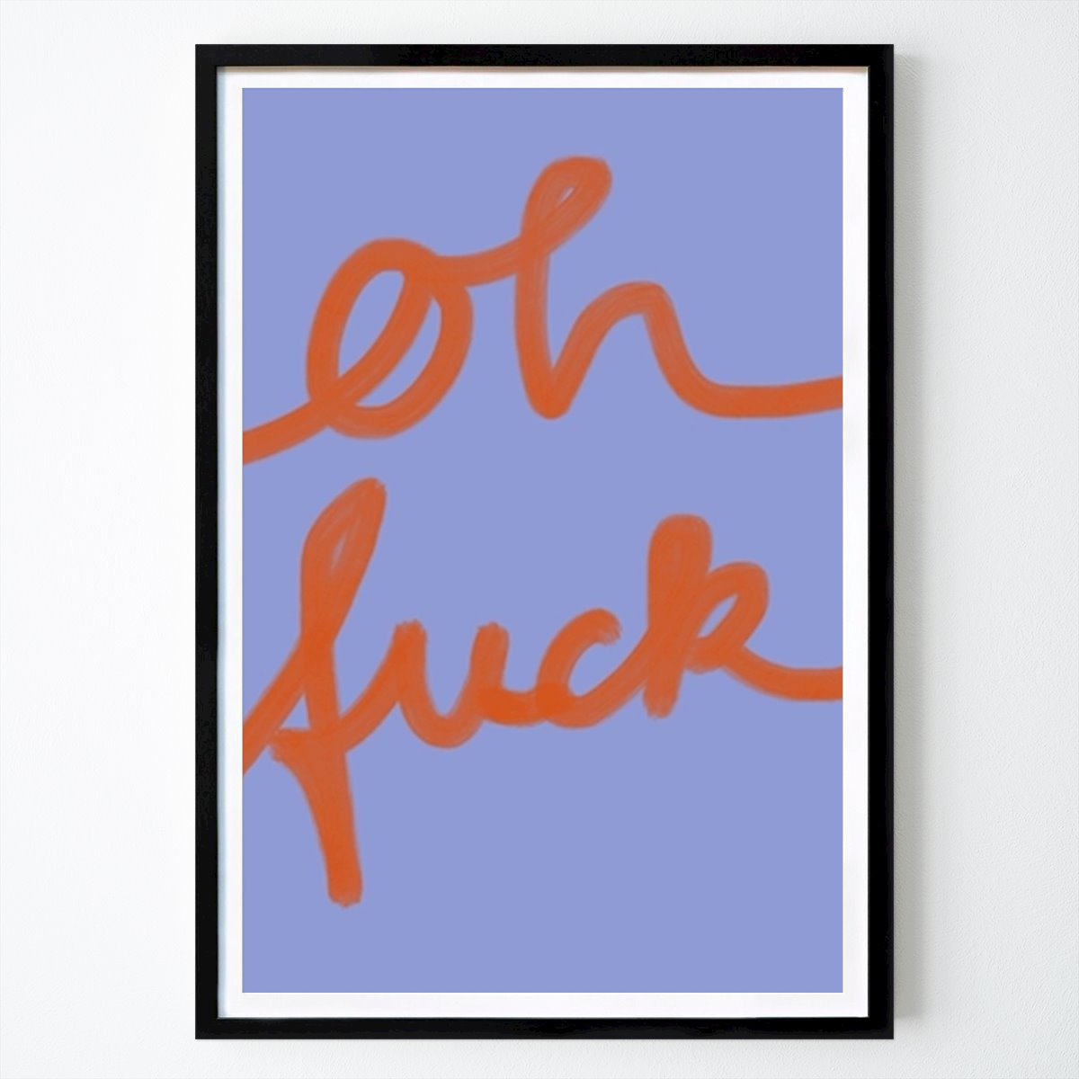 People & Portrait Poster: Colorful Exclamation: A Bold Expression of Emotion by Studio Memb