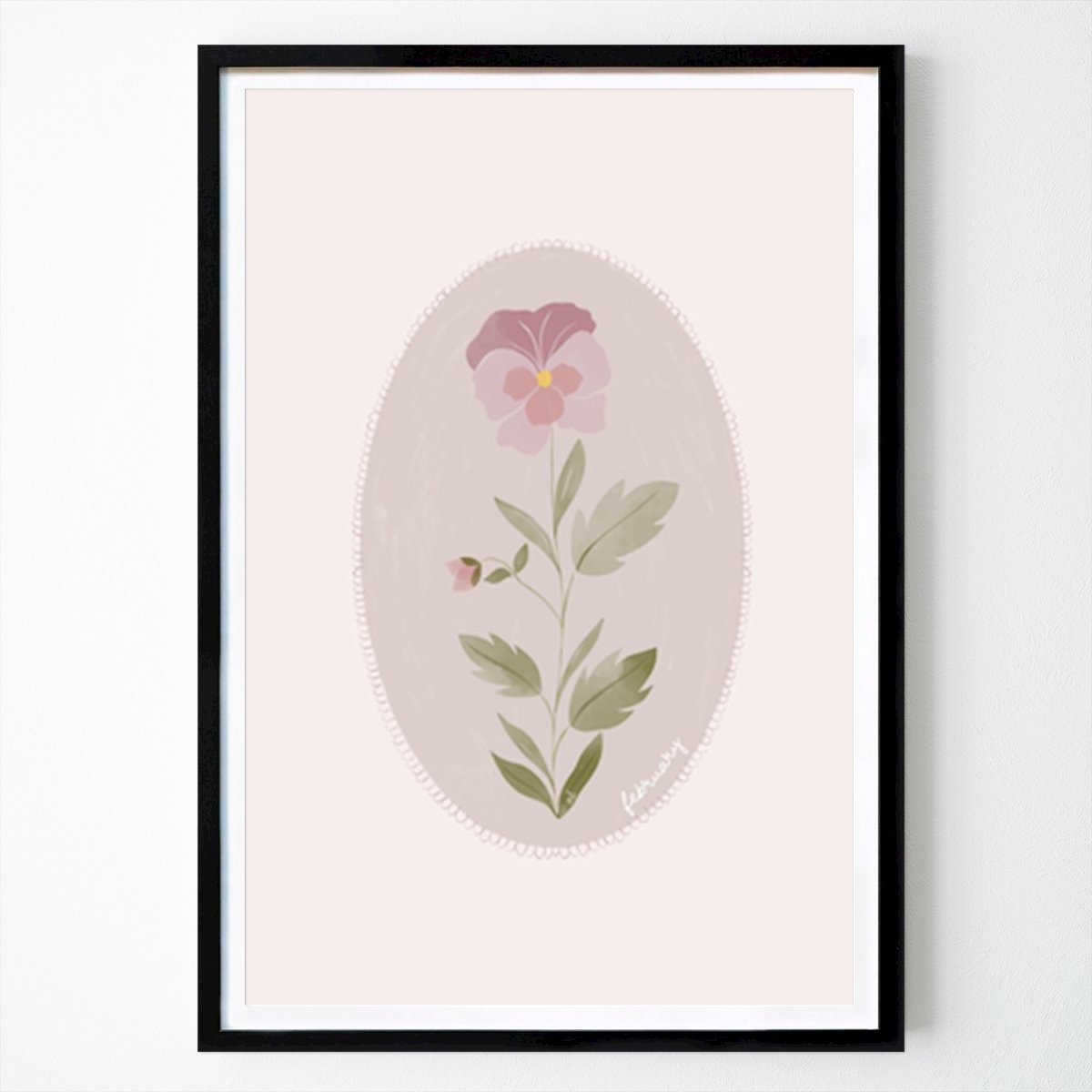 Italy Poster: Whimsical Floral Elegance by Menina Lisboa