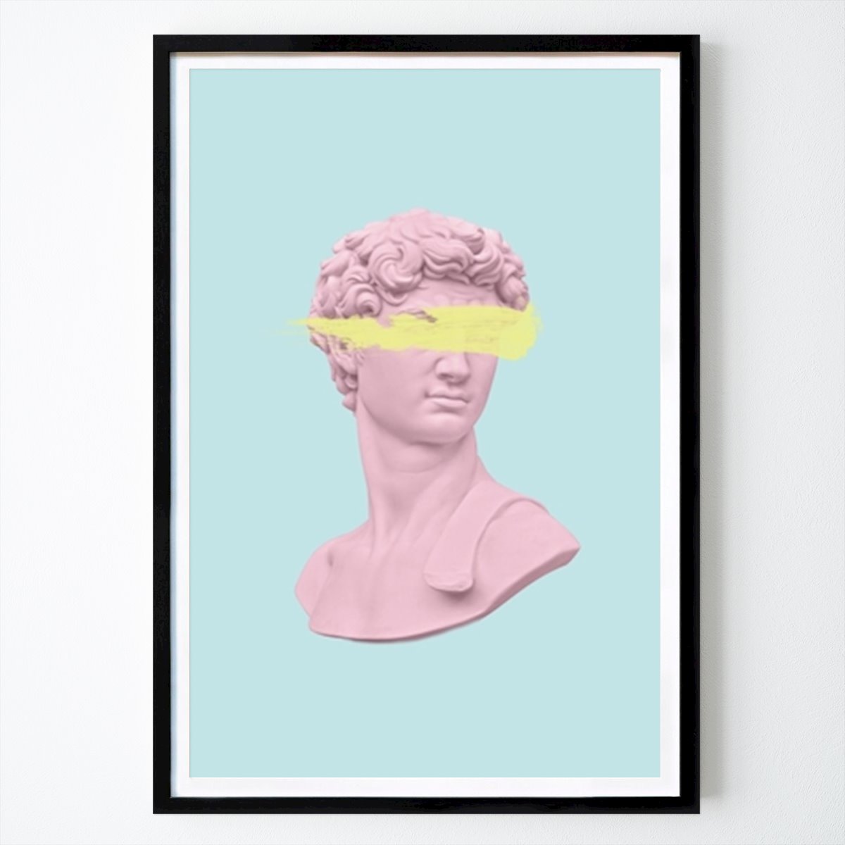 Abstract Poster: Modern Twist On A Classic: The Pink David by Grace Digital Art Co