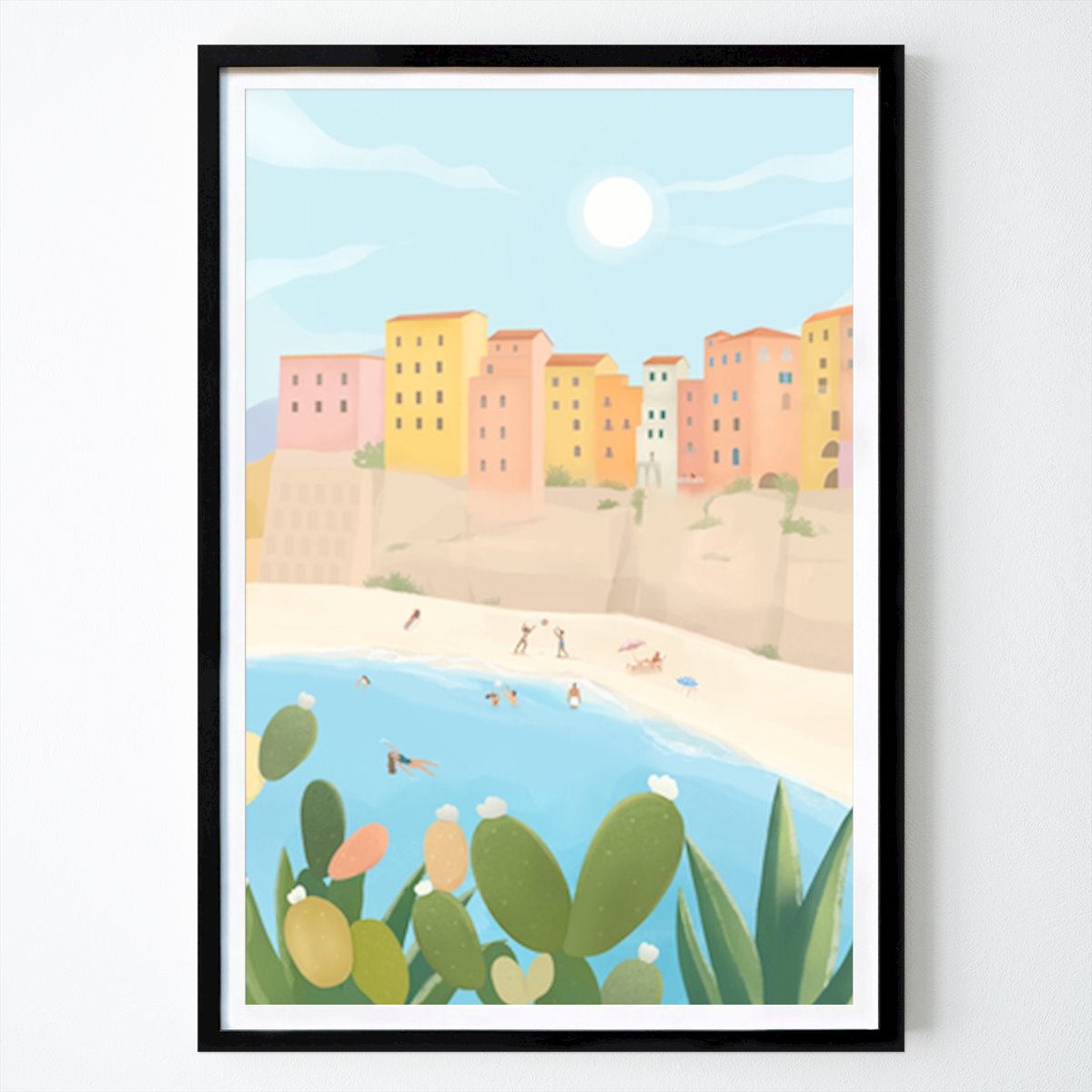 Natura Poster: Rifugio costiero soleggiato: una giornata serena in spiaggia di Petra Lizde