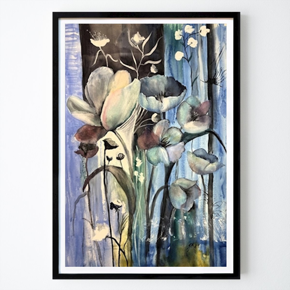 Fiori & Piante Poster: Sussurri della Natura: Una sinfonia floreale ad acquerello di Tanya Lundmark