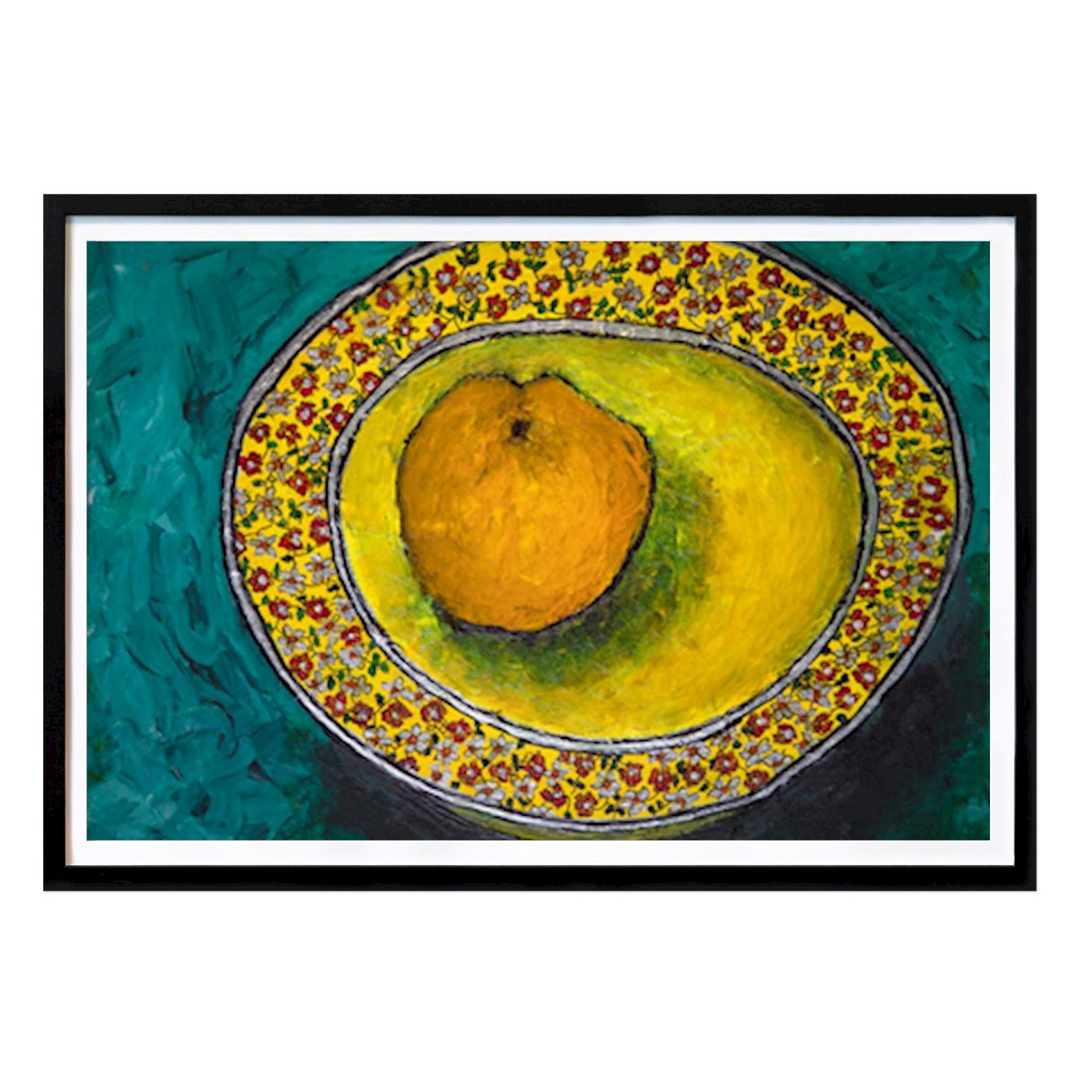 Botaniske Plakat: Livlig stilleben: Sitrus-eleganse på blomsterfat av Dale Hefer & Family