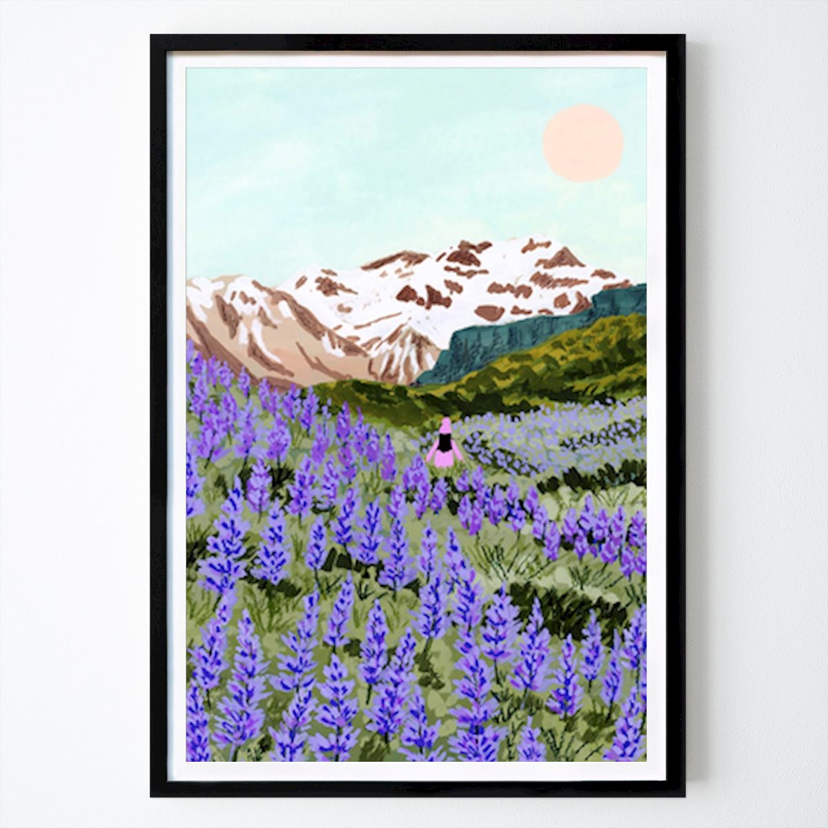 Kukat & Kasvit Juliste: Serenity in Bloom: Matka laventtelipeltojen halki tekijänä Sarah Gesek