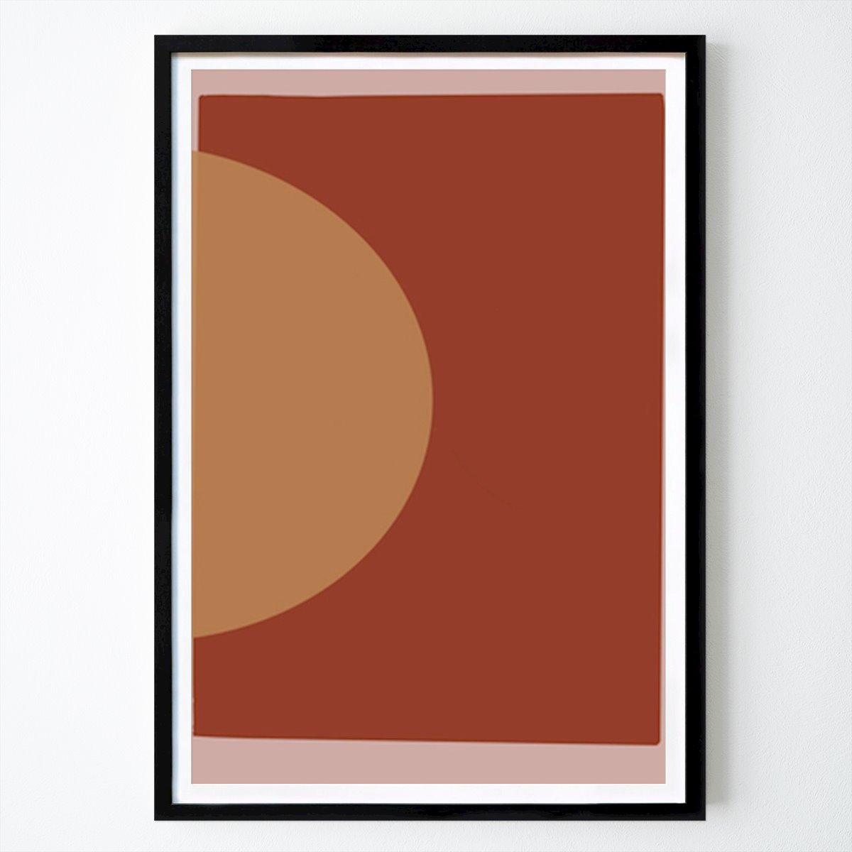 Abstract Poster: Abstract Harmony: Earthy Tones And Geometric Shapes by Studio Palette