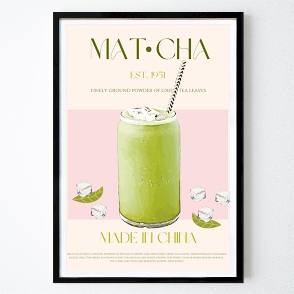 Küchen Poster: Erfrischender Matcha-Genuss: Ein Vorgeschmack auf Tradition von Nazma Khokhar