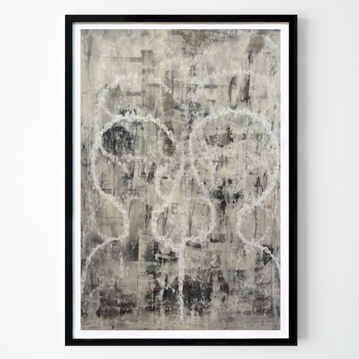 Abstract Poster: White shadows by Katja Munk Brandt