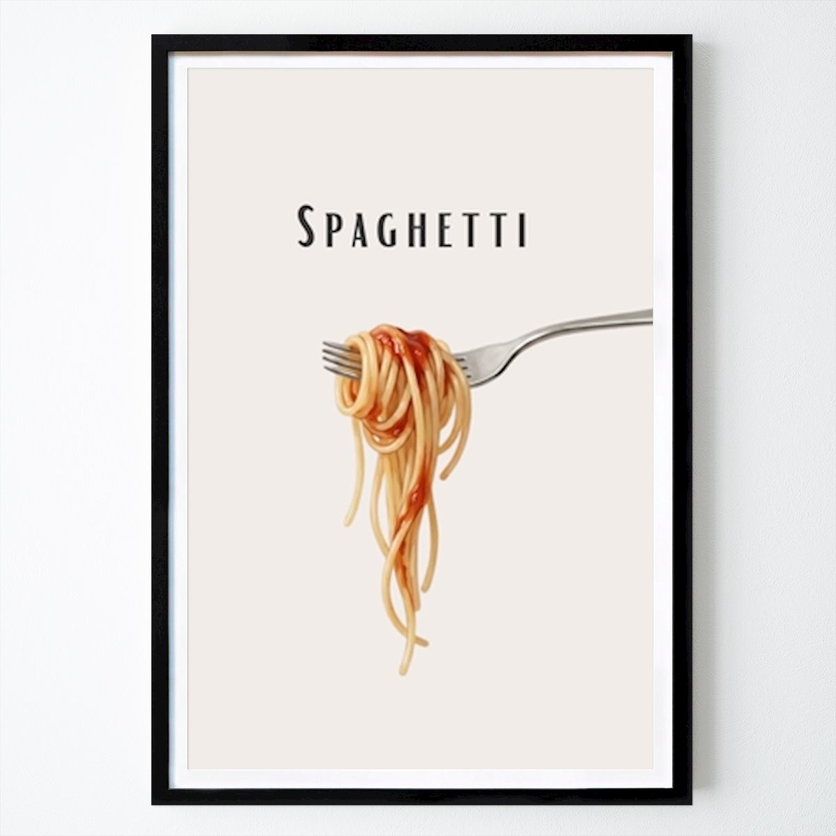 Kitchen Poster: Classic Spaghetti On A Fork by Teresa Perini