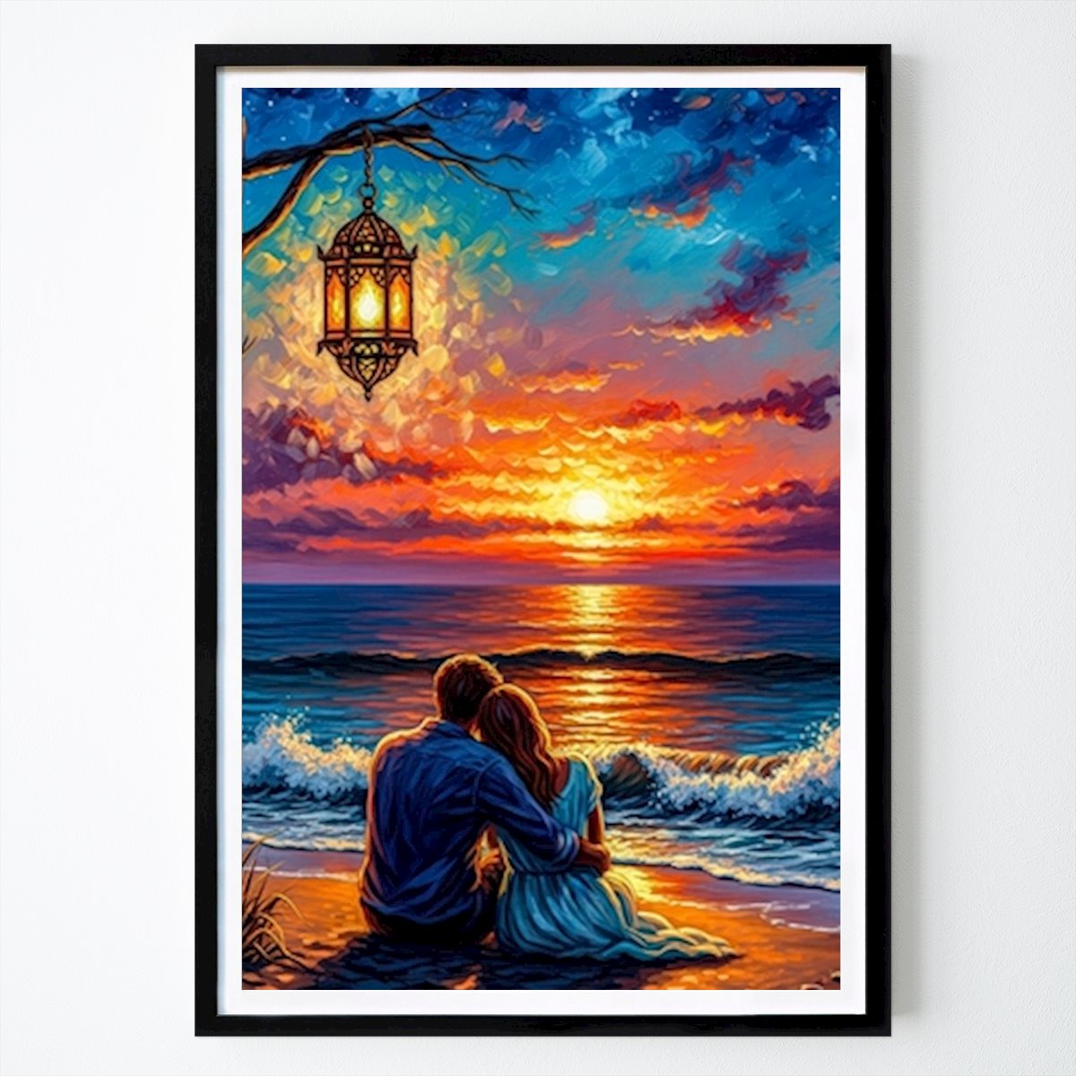 Estilo de vida Póster: Sunset Serenade: Una escapada romántica junto a la orilla de Abdellah Moualda
