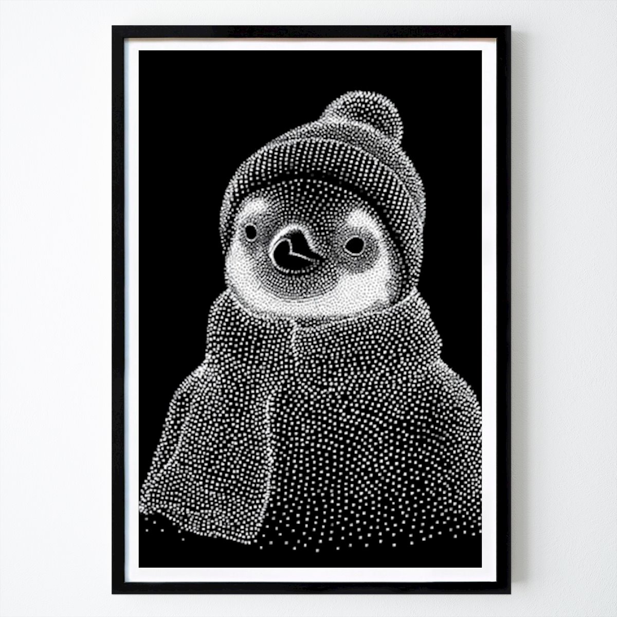 Citat & Tekst Plakat: Kold pingvin i hyggeligt strik av MonoDot Studio