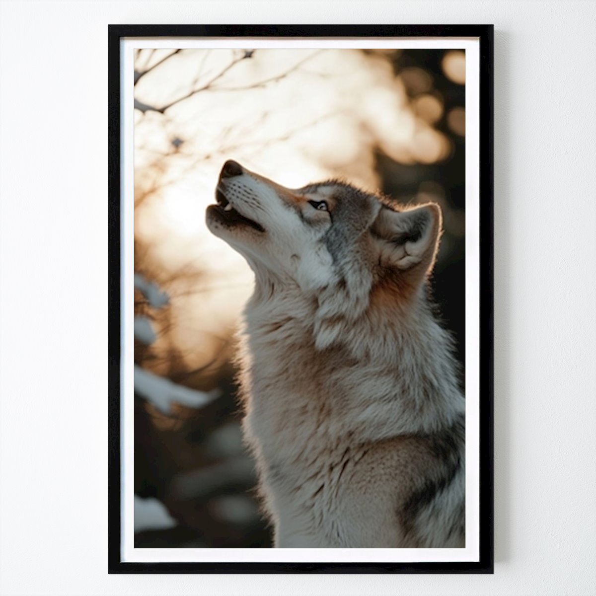 Animals Poster: Majestic Howl: The Spirit of the Wild by Savannah