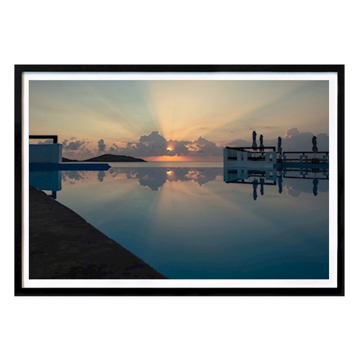 Natur Poster: Sonnenaufgang in Elounda von Marcus Ekman