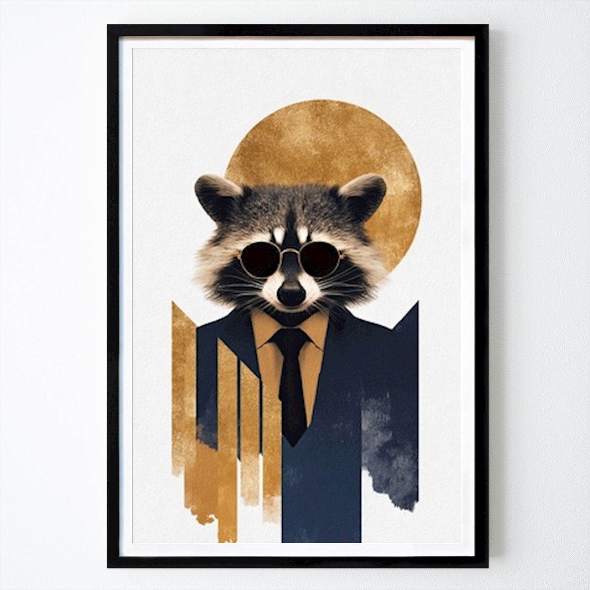Bauhaus Poster: The Bauhaus Raccoon: Night Executive by Bauhaus Animals