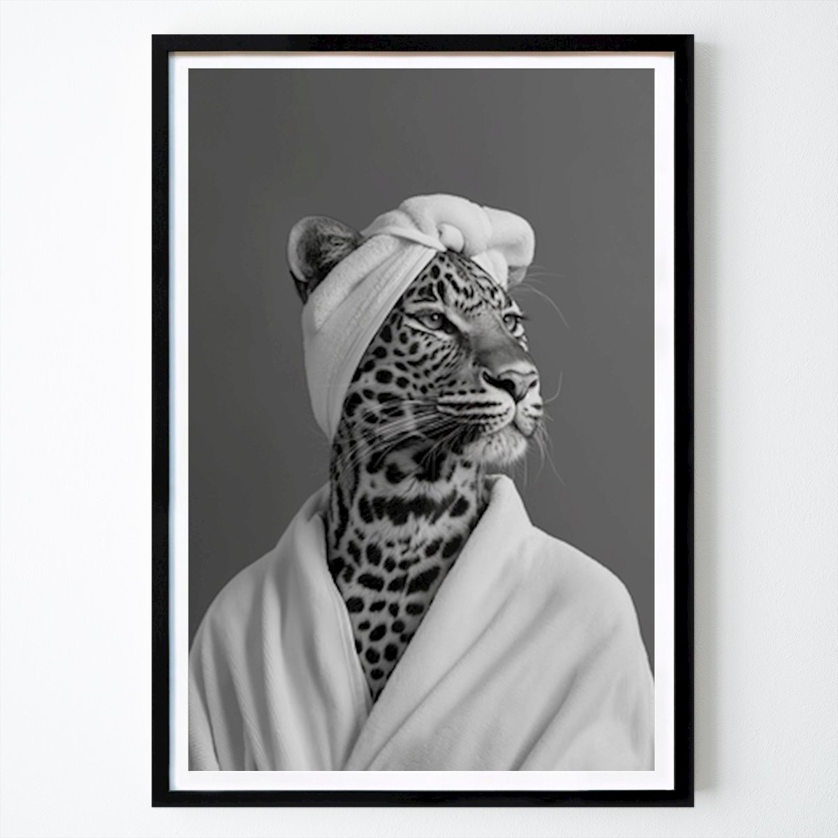 Animals Poster: Chic in the Wild: The Stylish Leopard by Niky Rahner