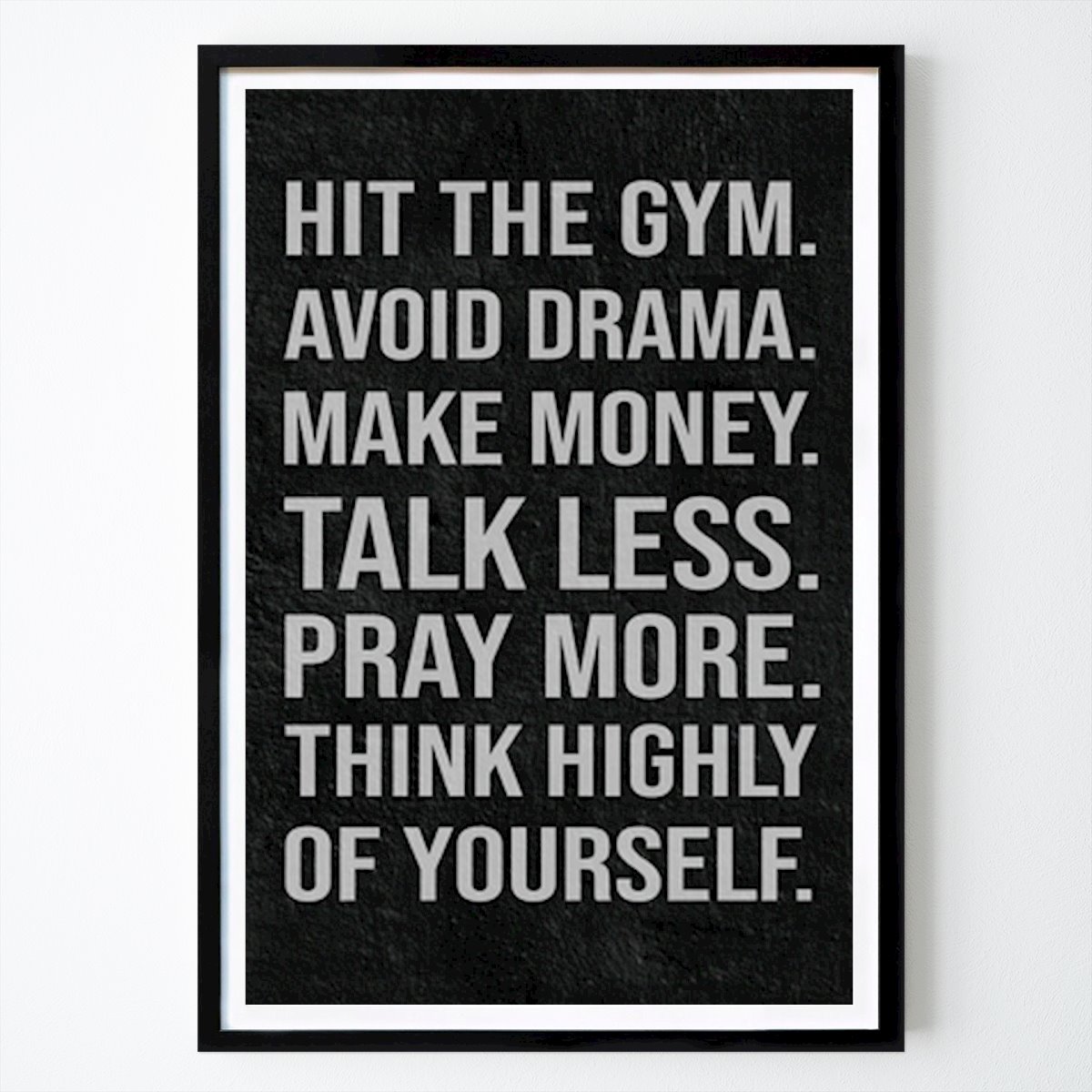 Lifestyle Poster: Motivationsmantra für Erfolg und Selbstverbesserung von YOGA PRASETYA