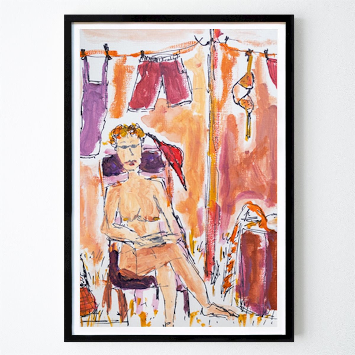 Abstrakt Plakat: Sommerro: Pooltid av Jessica Frömter