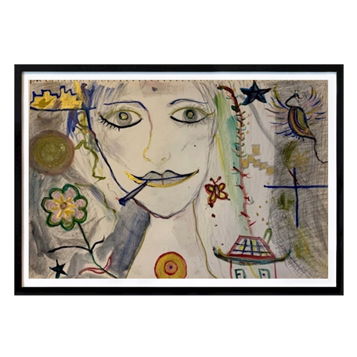 Abstract Poster: A wet Butterfly, Far away from Home by Lumina WANG