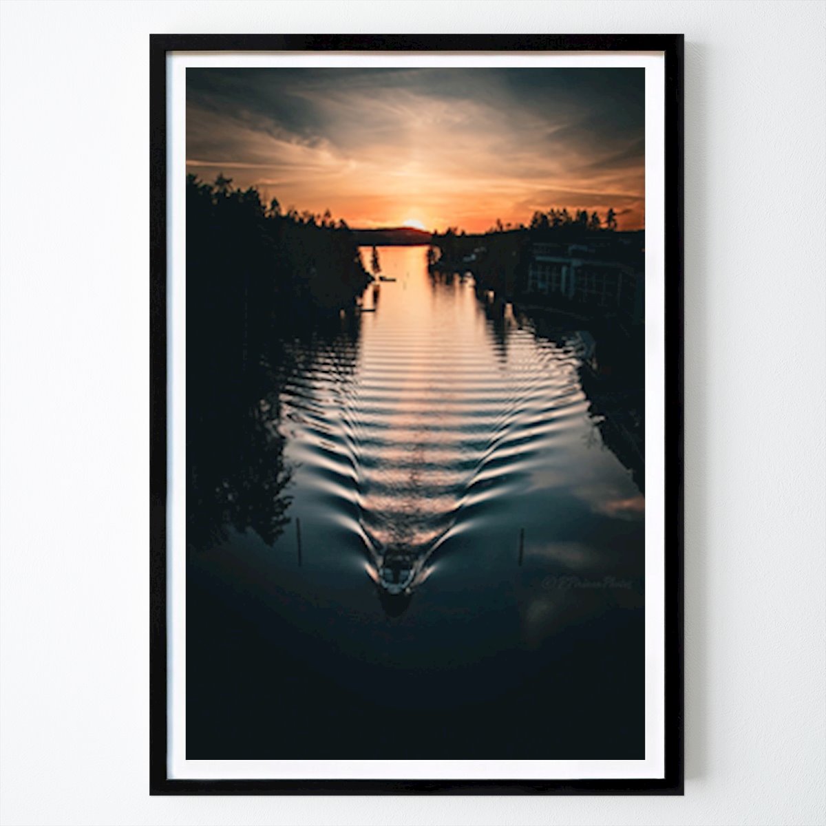Nature Poster: Serenity At Dusk: Reflections On Water by Pasi Pirinen