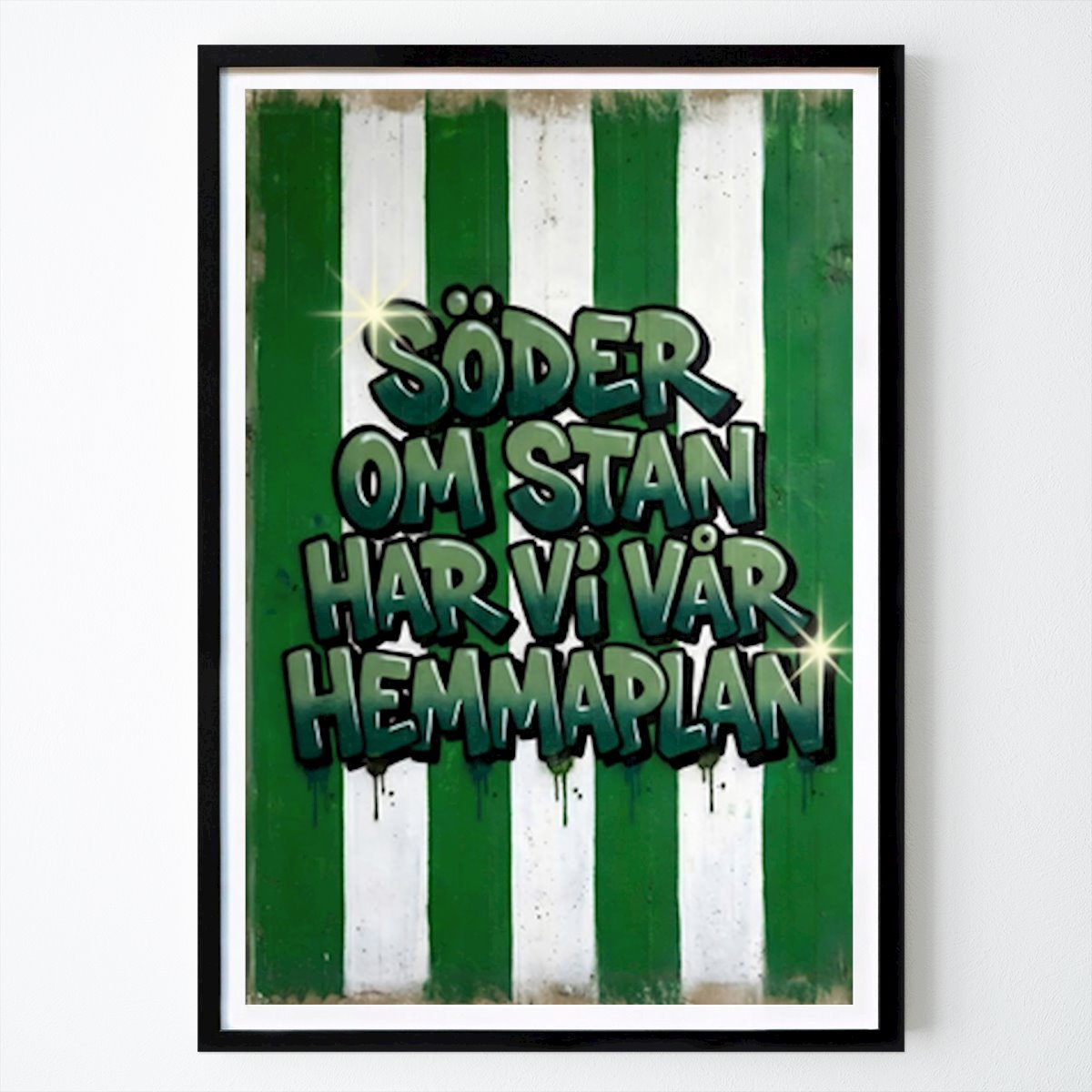 Platser & Städer Poster: Hammarby Bajen söder om stan av Johan Moeschlin