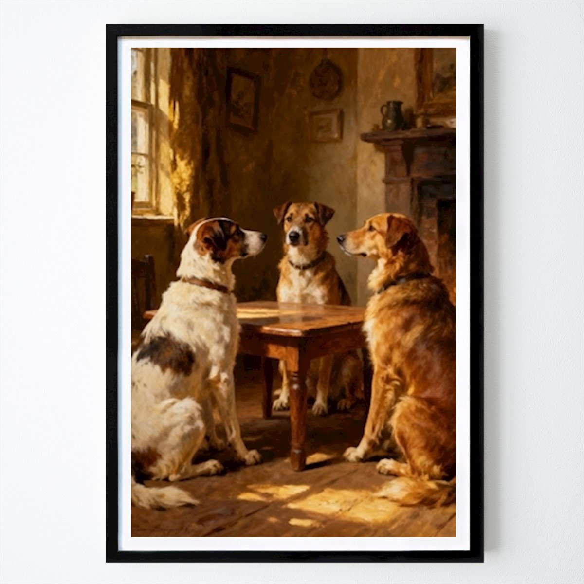 Animal Poster: Conclave Canino: Um Encontro de Amigos de Ethereal Prints