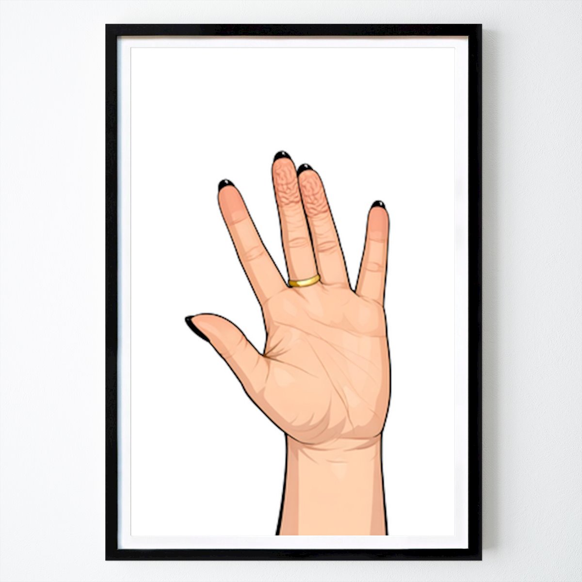 Graphic Poster: Pruney fingers by Martina Lindskog