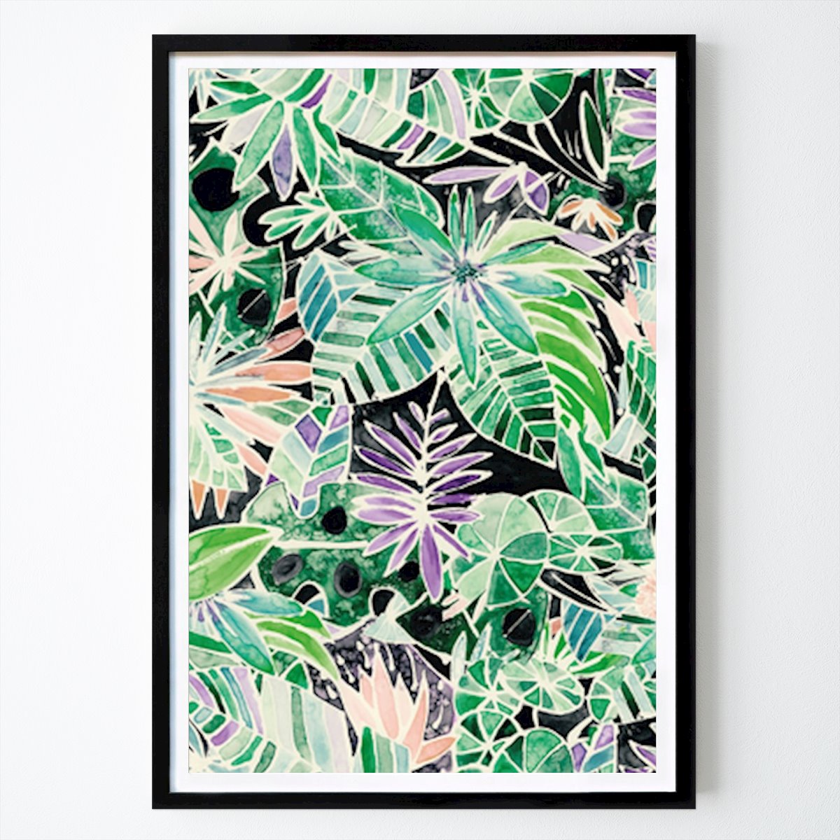 Botanical Poster: Tropical Oasis: A Vibrant Jungle Of Greenery by Alexandra Weise