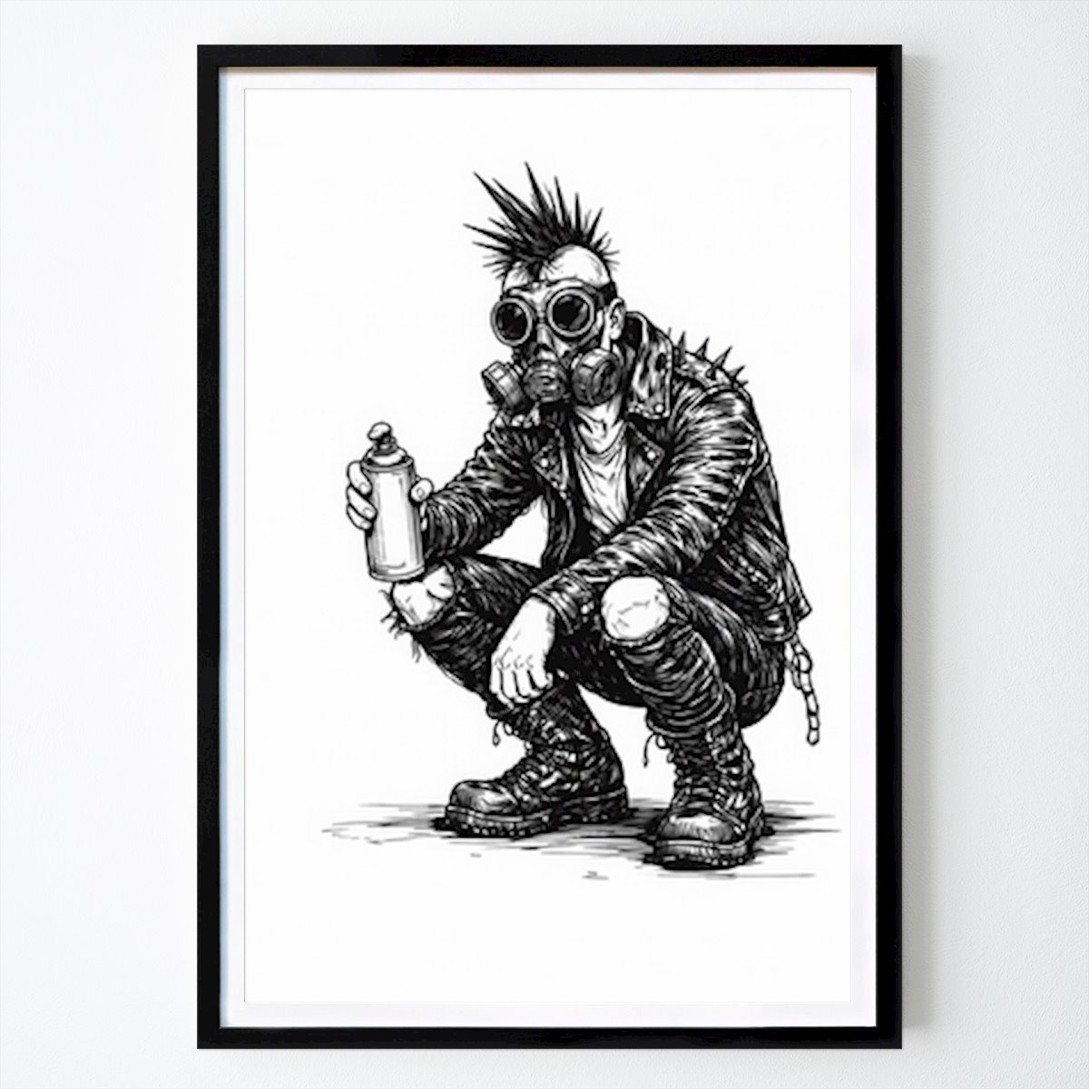 Byer & Steder Plakat: Sprayboks-punkeren av Shortie.ai.art