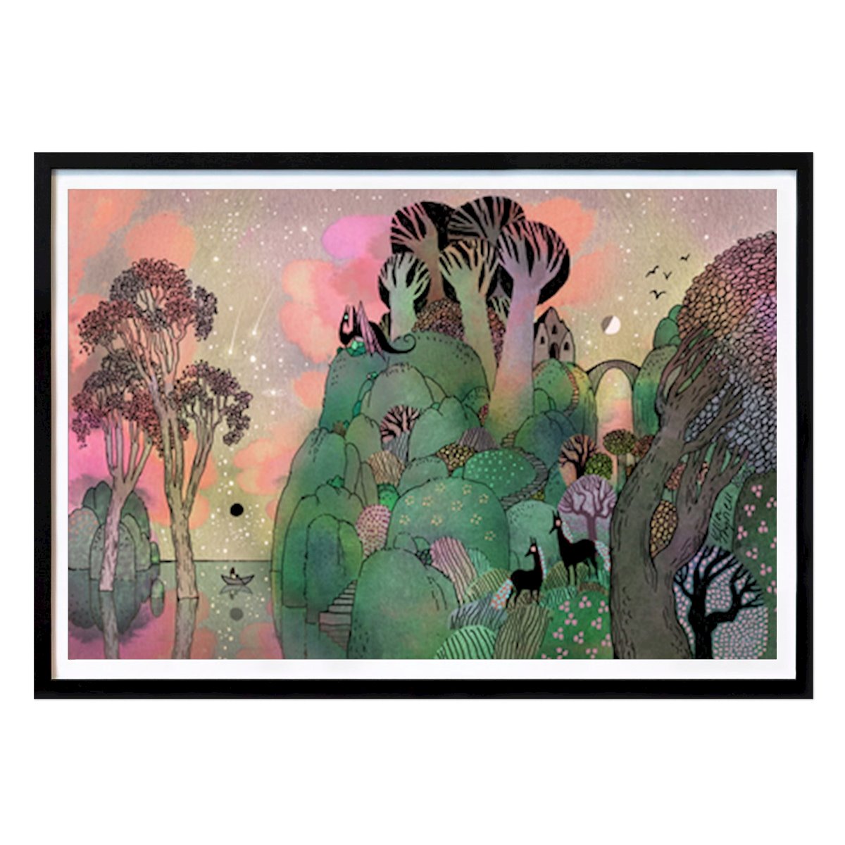 Places & Cities Poster: Emerald Haven by Ulla Thynell