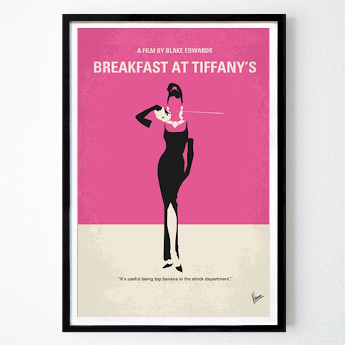 Citation & Text Poster: Breakfast at Tiffany's: A Stylish Classic by Chungkong Art