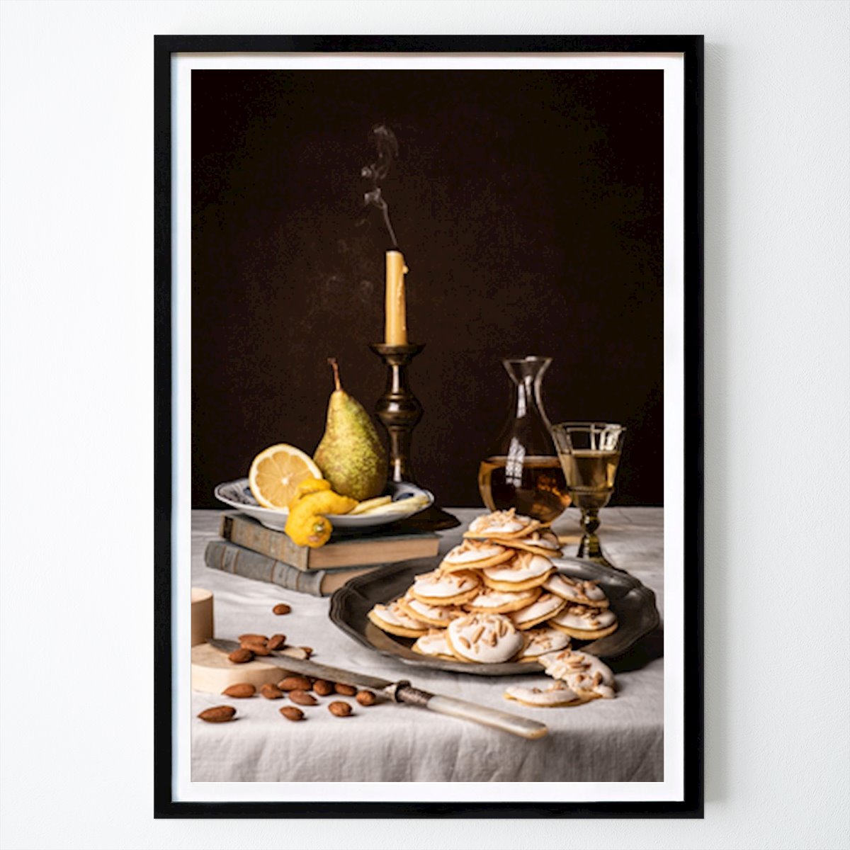 Citation & Text Poster: Elegant Still Life: A Feast of Delicacies and Warm Ambiance by Kasia Fiszer