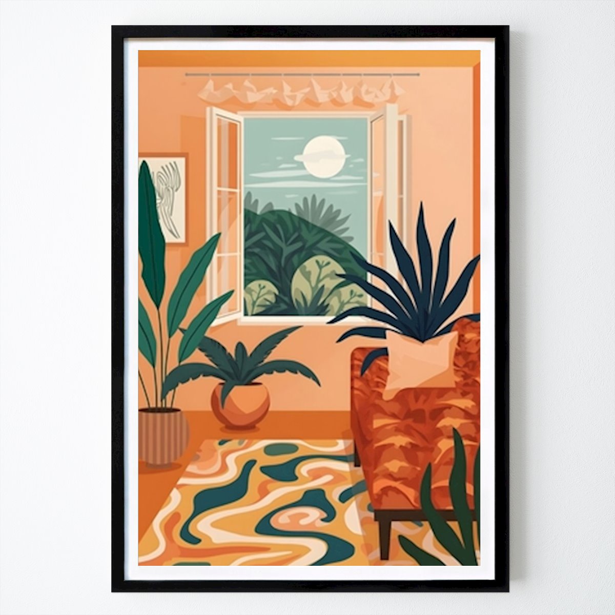 Botaniske Plakat: Matisse-inspirert rolig innendørs av Mas Ar Henri