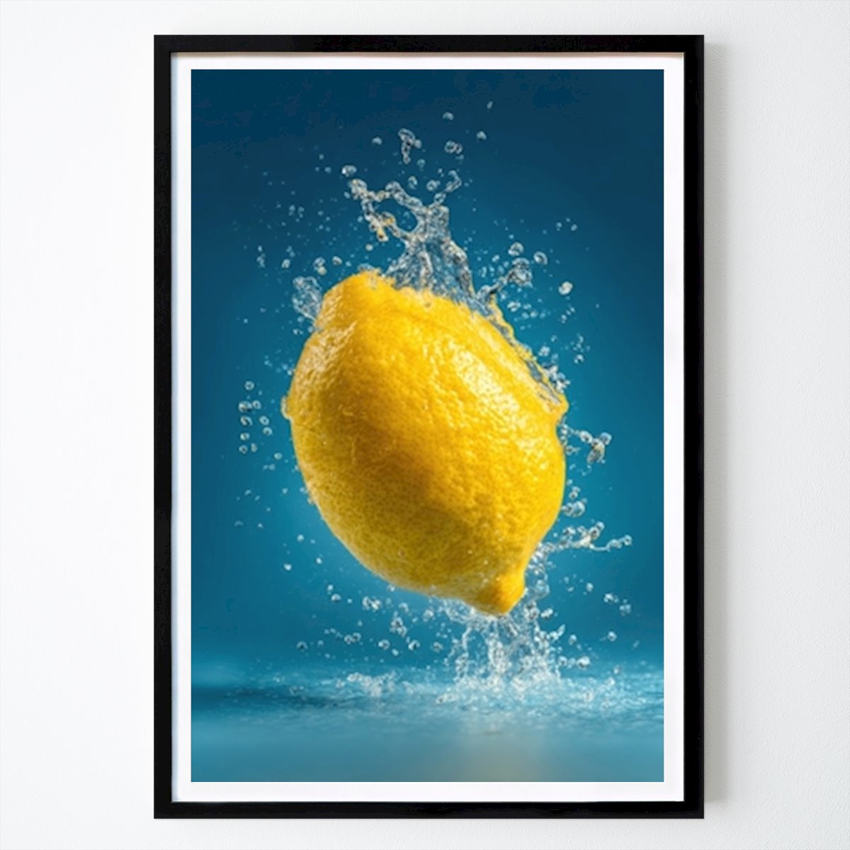 People & Portrait Poster: Citrus Splash by Zakre God
