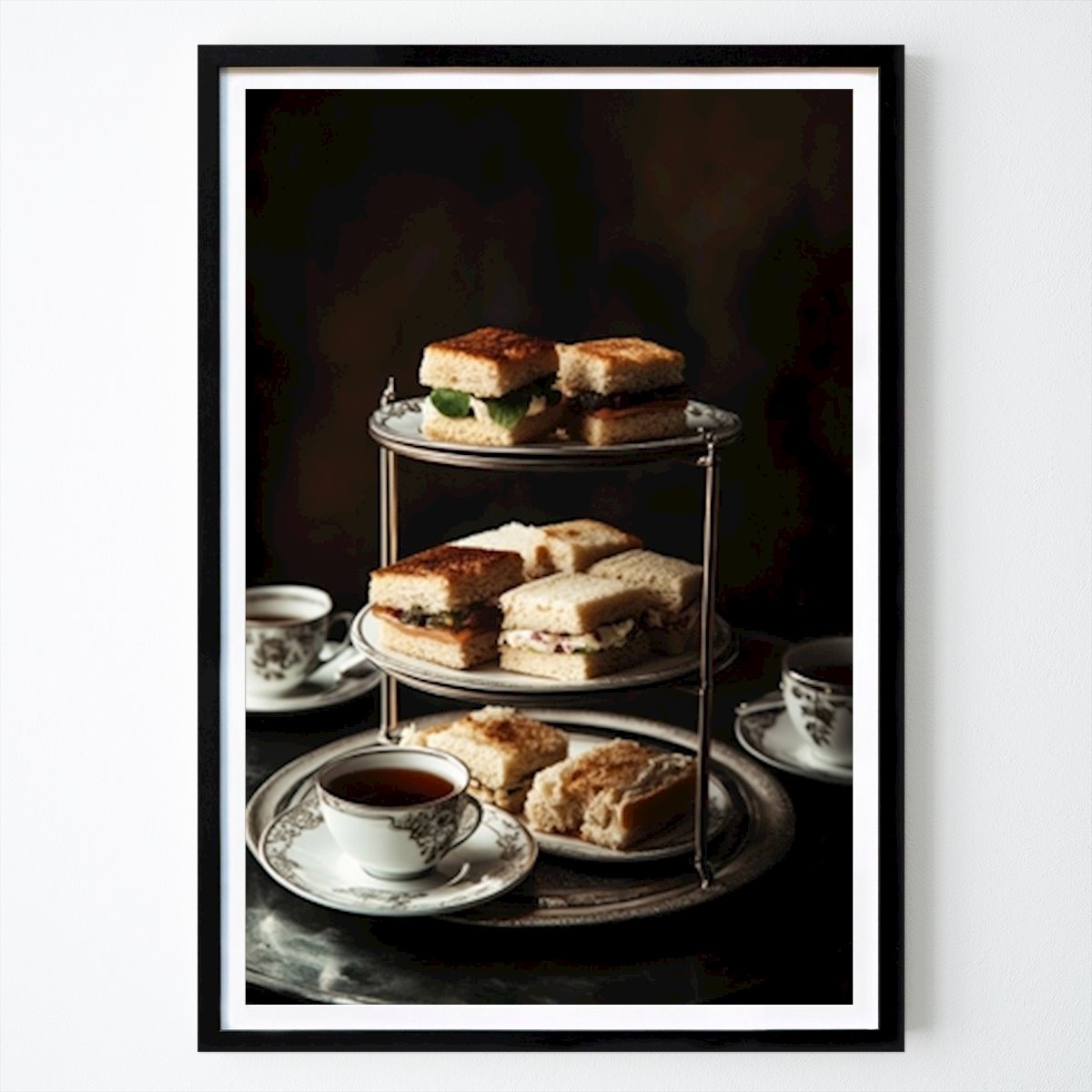 Citat & Tekst Plakat: Elegant eftermiddagste: En klassisk sandwichudstilling av Pia Srit