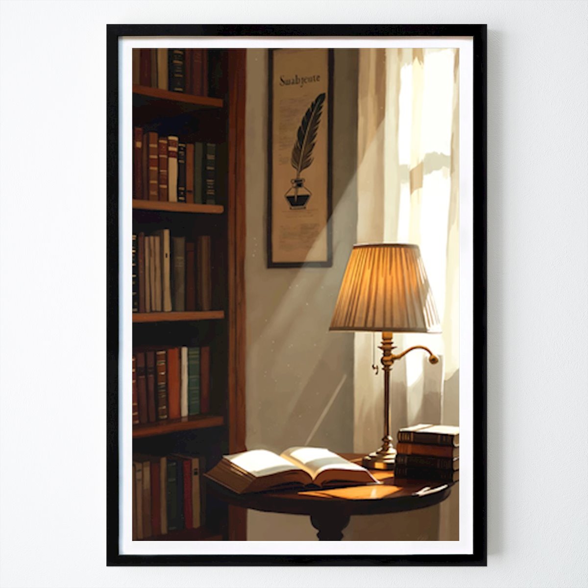 Retro & Vintage Poster: Quiet Library Light by Rendybovi